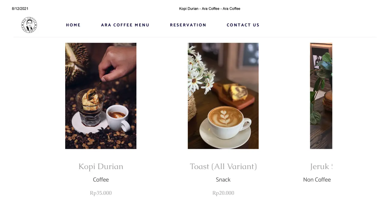 Jasa Web Design Jakarta Studi Kasus Ara Coffee, Brand Kopi Premium 2 Kopi-Durian-Ara-Coffee-Ara-Coffee-2