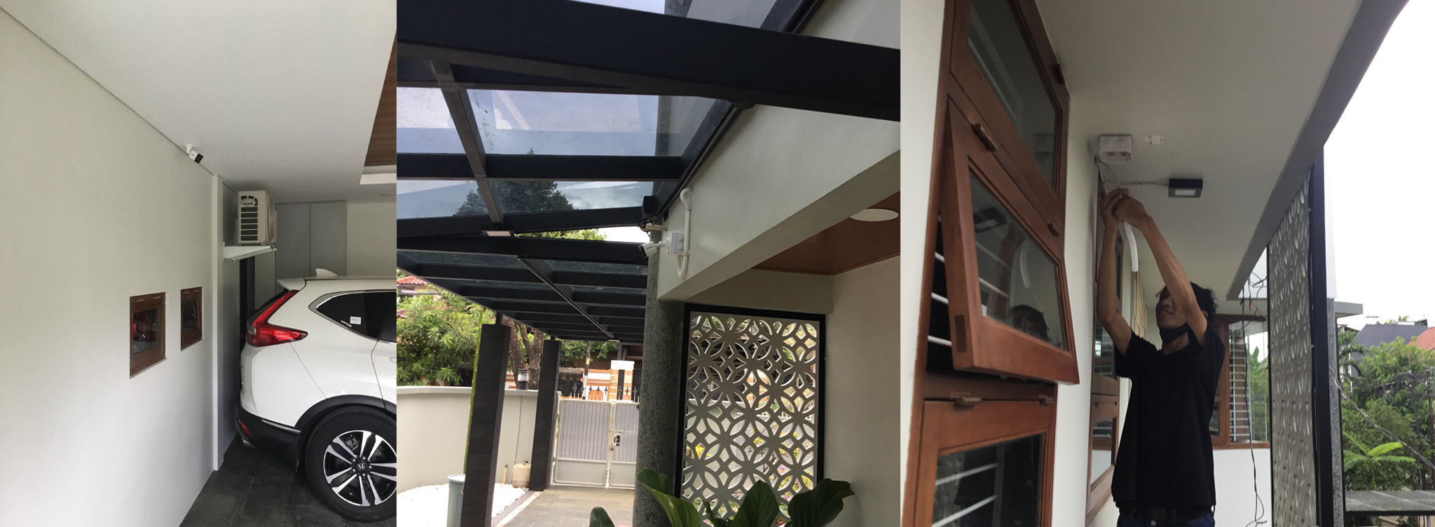 Pemasangan CCTV Rumah Tinggal 3 Pemasangan CCTV rumah tinggal di perumahan Pondok Kelapa Indah, Jakarta Timur.