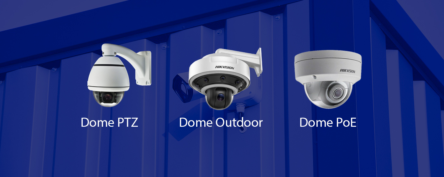 Kamera pengawas tipe: Dome PTZ, Dome Outdoor, Dome PoE.
